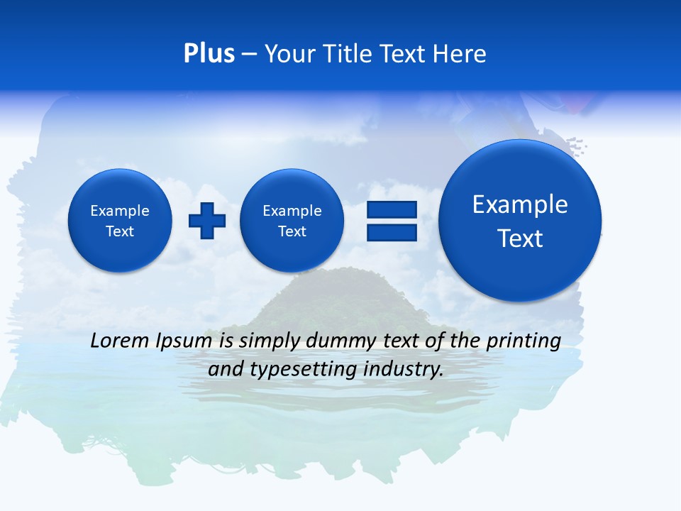 Resort Illustration Travel PowerPoint Template