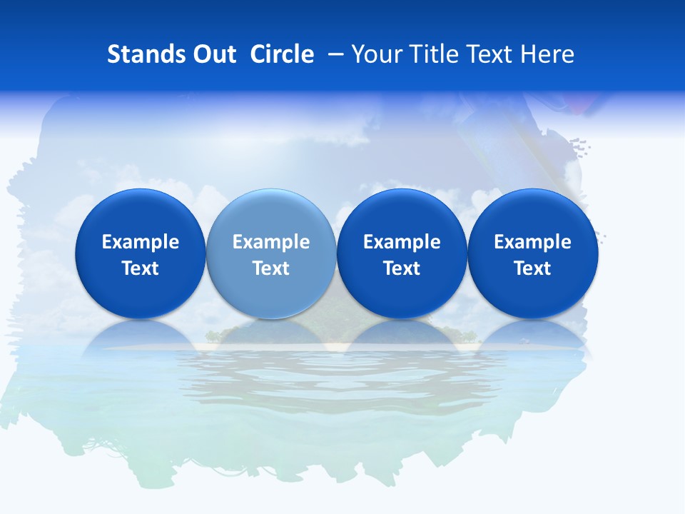 Resort Illustration Travel PowerPoint Template