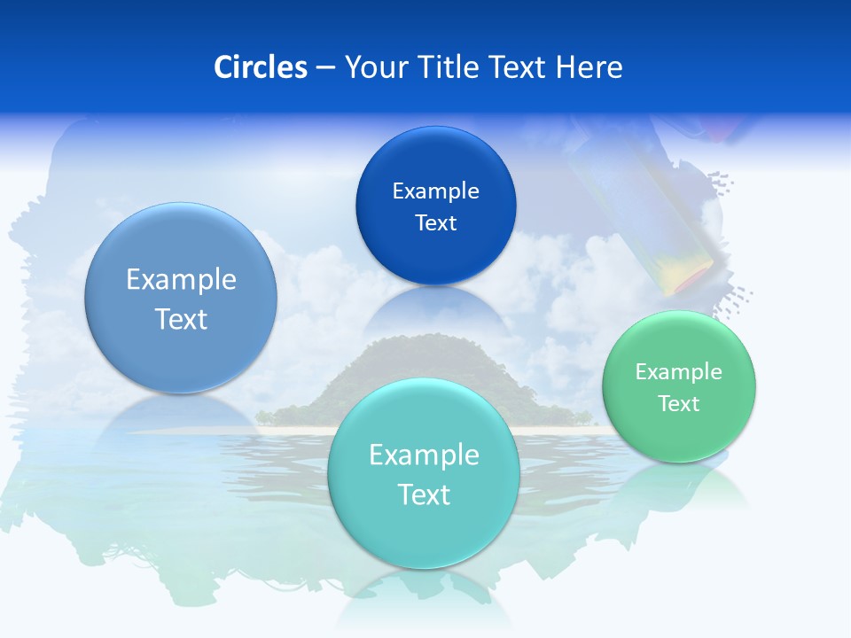 Resort Illustration Travel PowerPoint Template