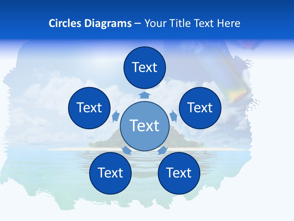 Resort Illustration Travel PowerPoint Template