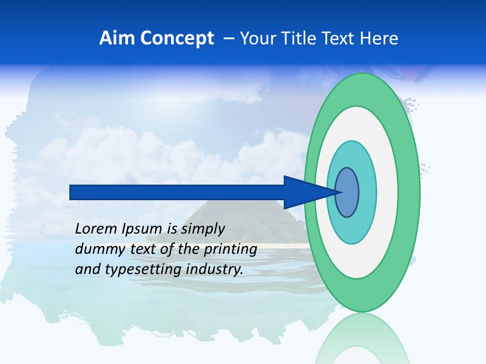 Resort Illustration Travel PowerPoint Template