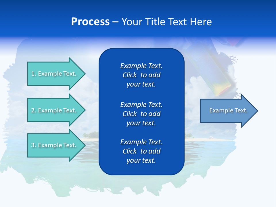 Resort Illustration Travel PowerPoint Template