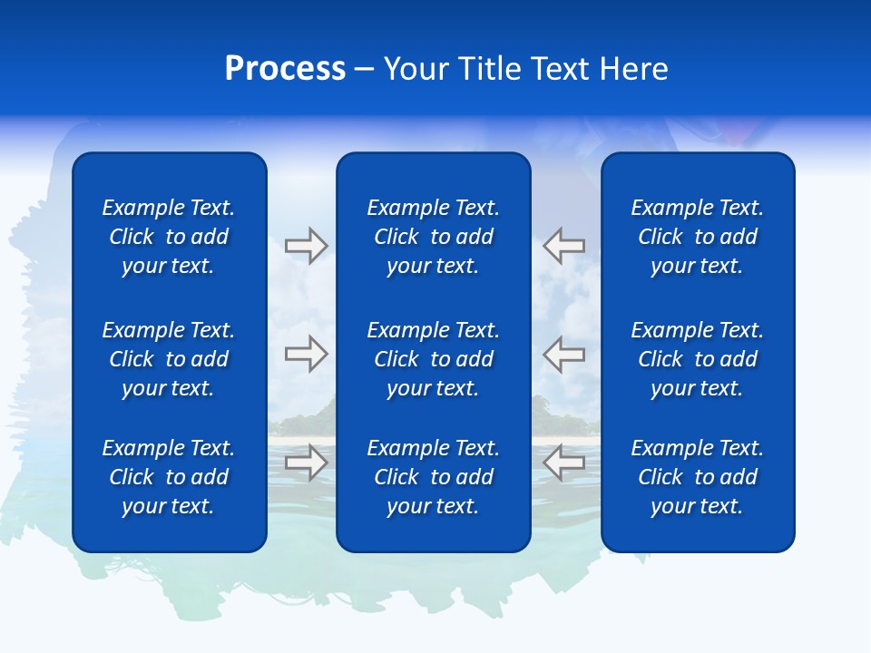 Resort Illustration Travel PowerPoint Template