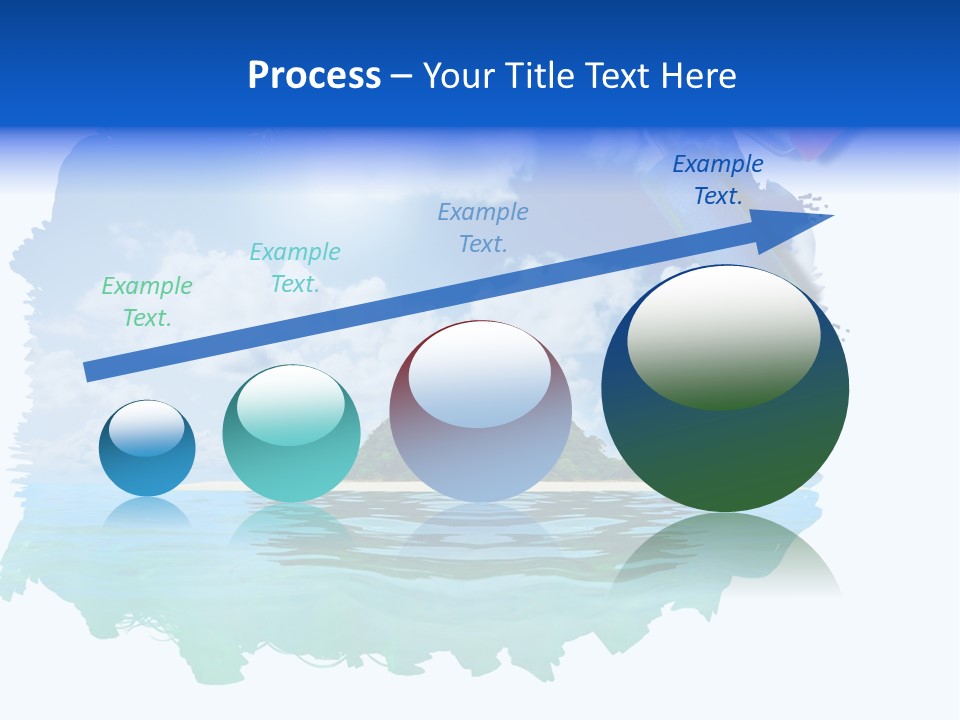 Resort Illustration Travel PowerPoint Template