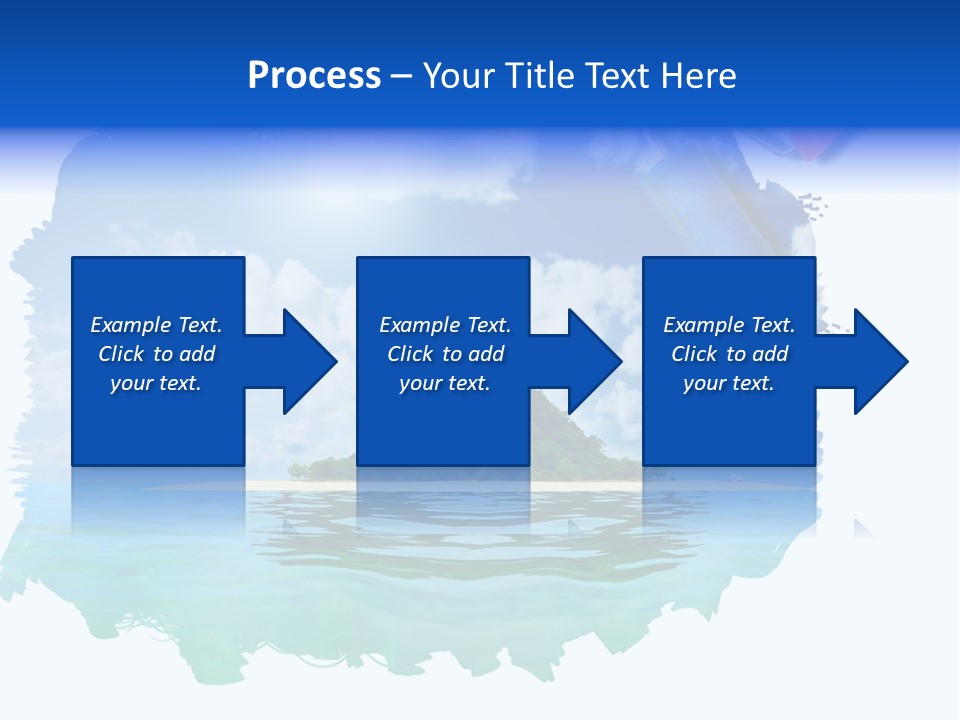 Resort Illustration Travel PowerPoint Template