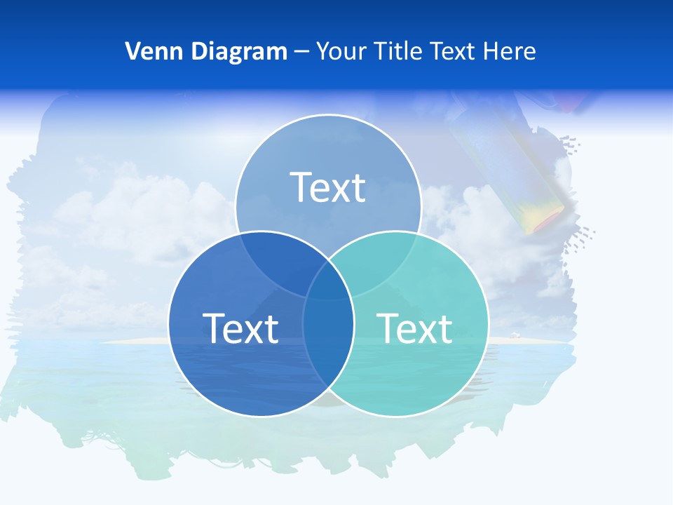 Resort Illustration Travel PowerPoint Template