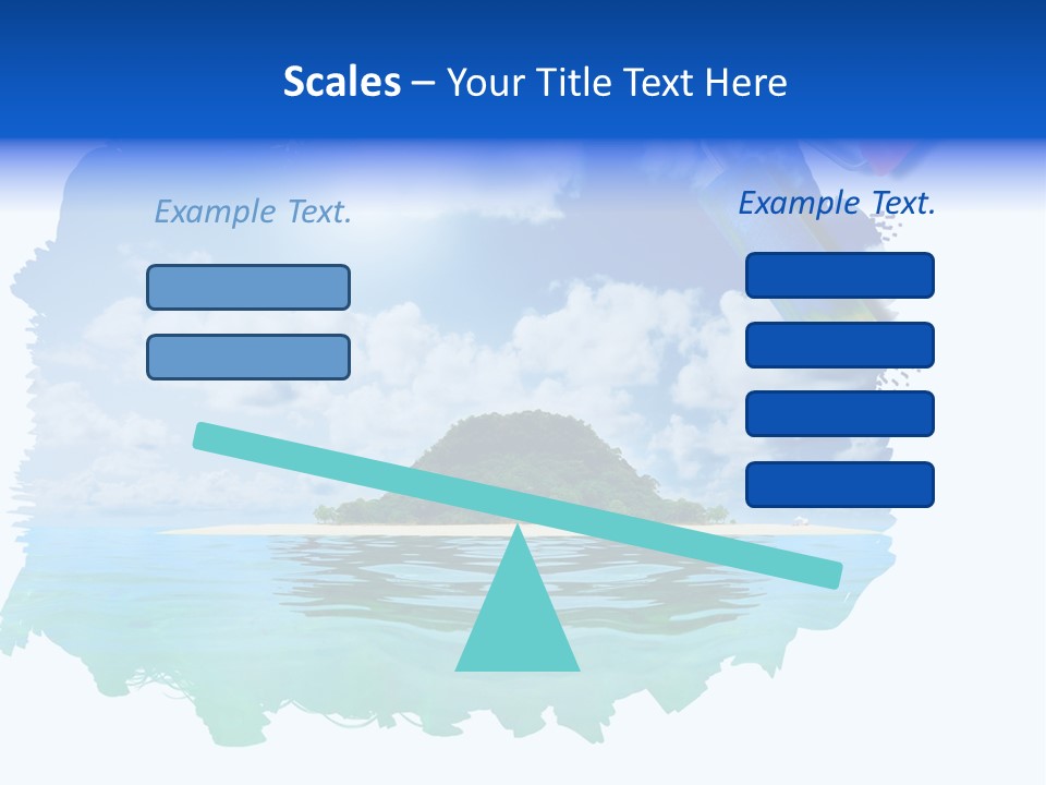 Resort Illustration Travel PowerPoint Template