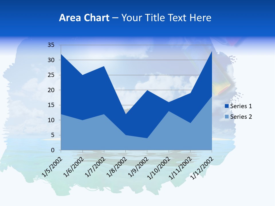 Resort Illustration Travel PowerPoint Template
