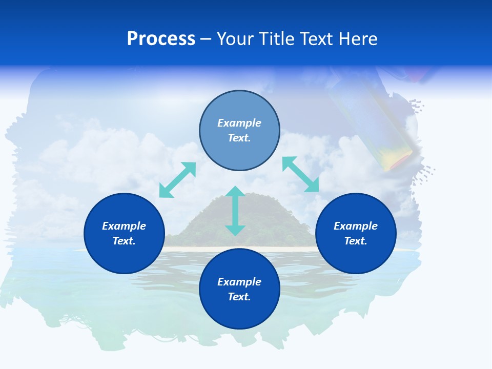 Resort Illustration Travel PowerPoint Template