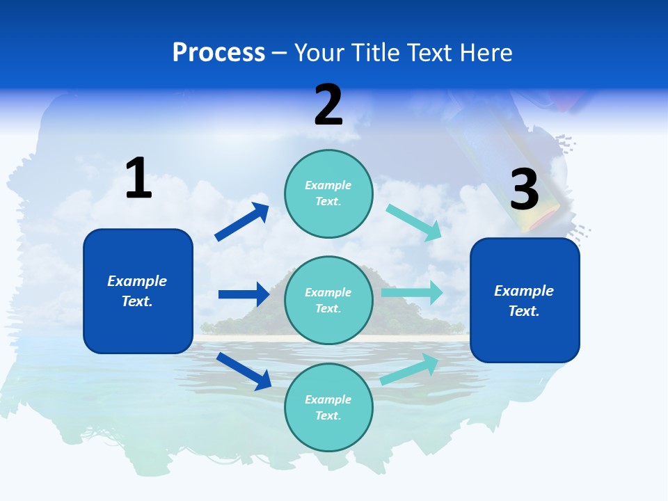 Resort Illustration Travel PowerPoint Template