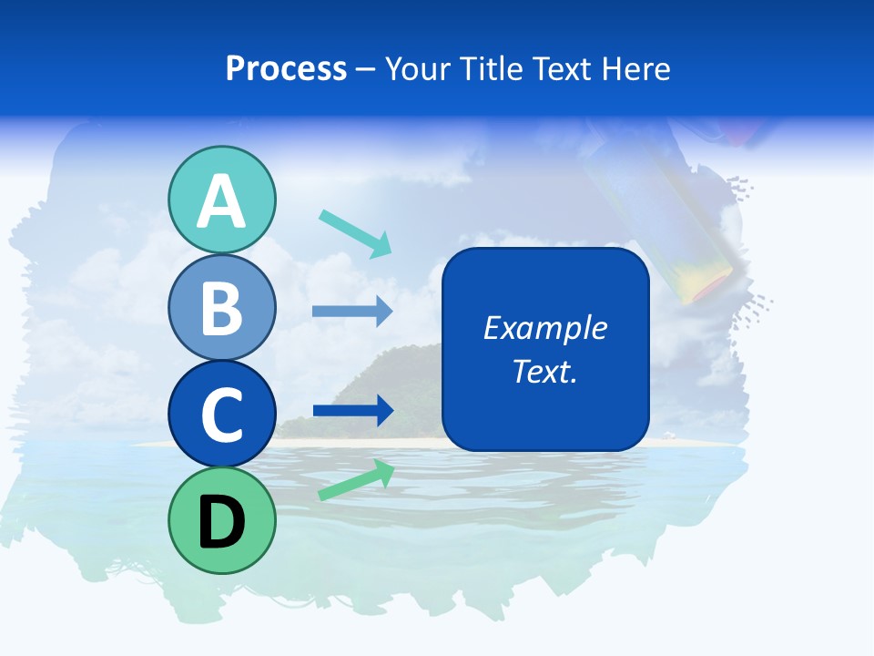 Resort Illustration Travel PowerPoint Template