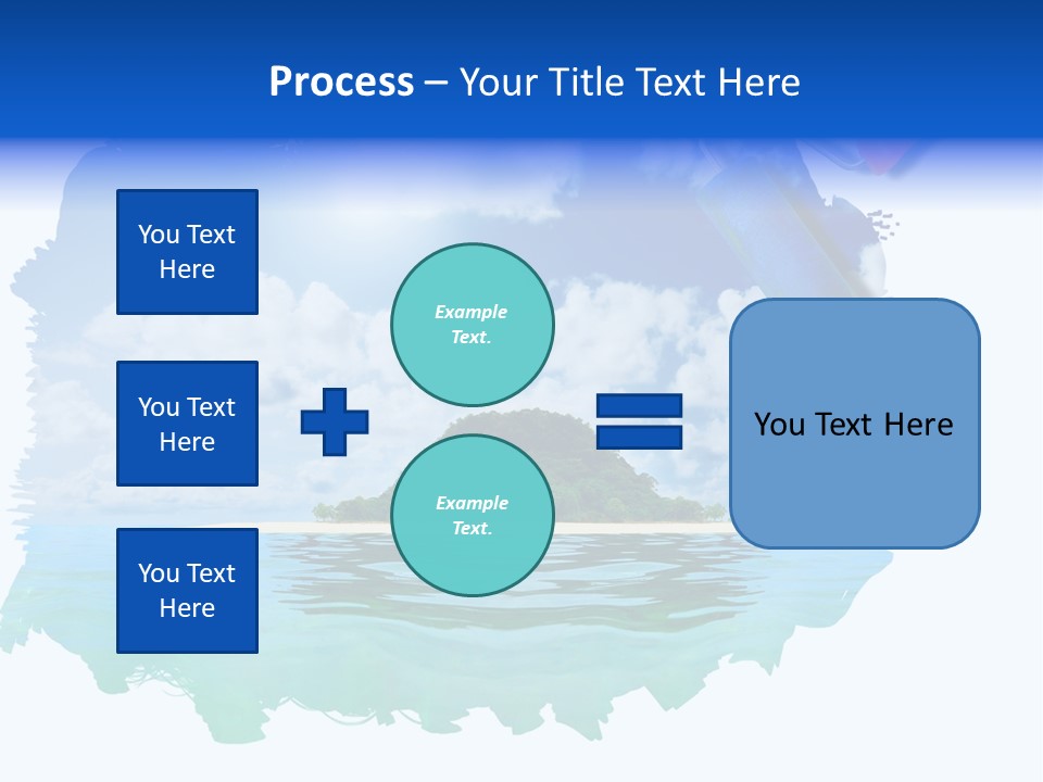 Resort Illustration Travel PowerPoint Template