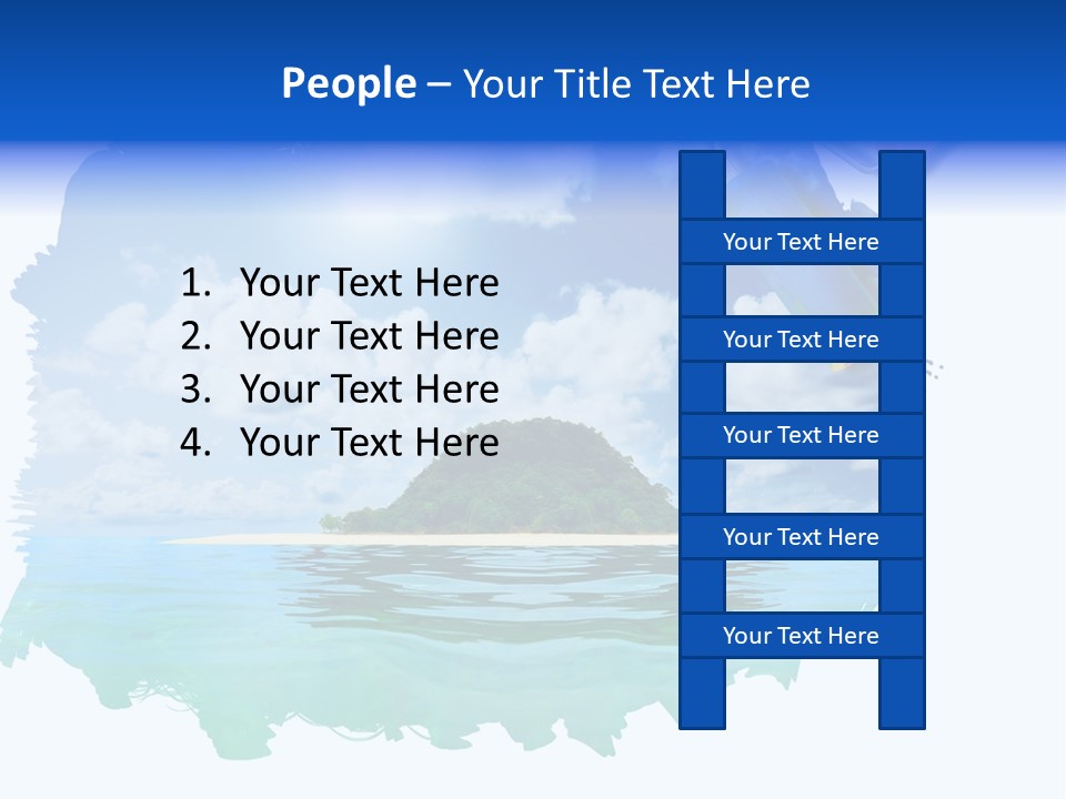 Resort Illustration Travel PowerPoint Template