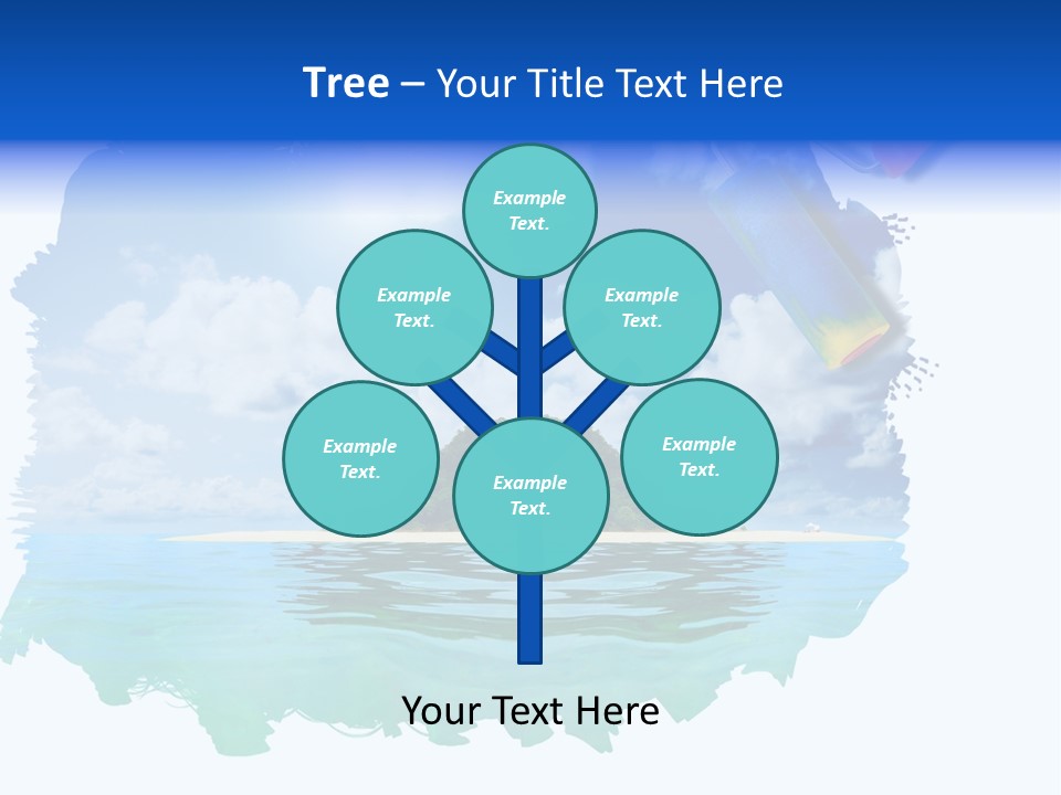 Resort Illustration Travel PowerPoint Template