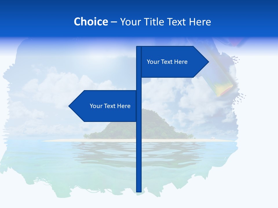 Resort Illustration Travel PowerPoint Template