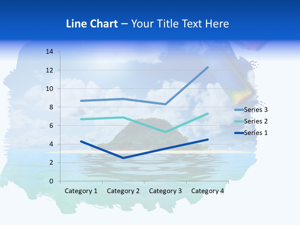 Resort Illustration Travel PowerPoint Template