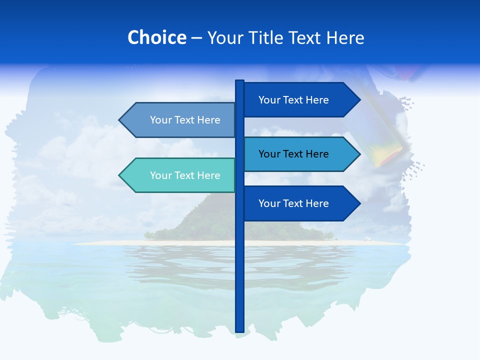 Resort Illustration Travel PowerPoint Template