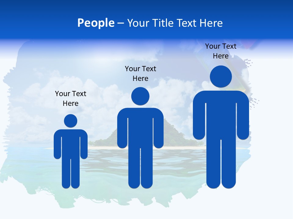 Resort Illustration Travel PowerPoint Template