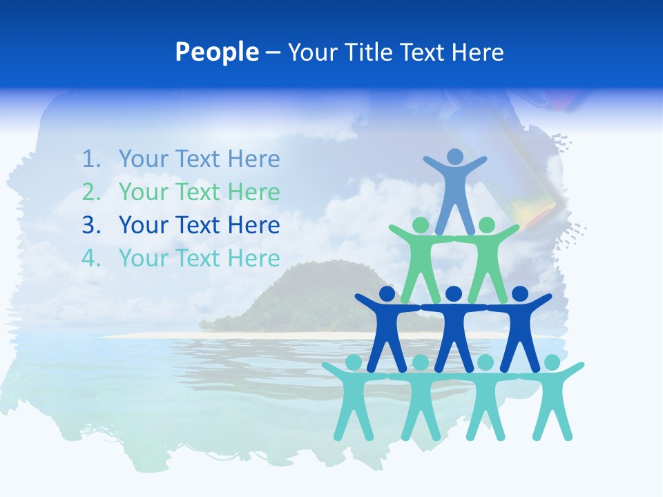 Resort Illustration Travel PowerPoint Template