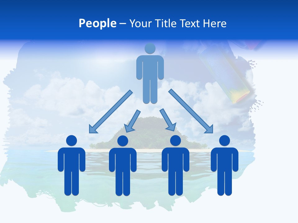 Resort Illustration Travel PowerPoint Template