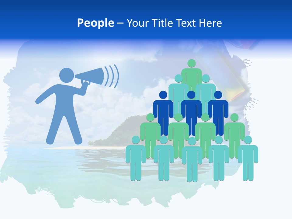 Resort Illustration Travel PowerPoint Template