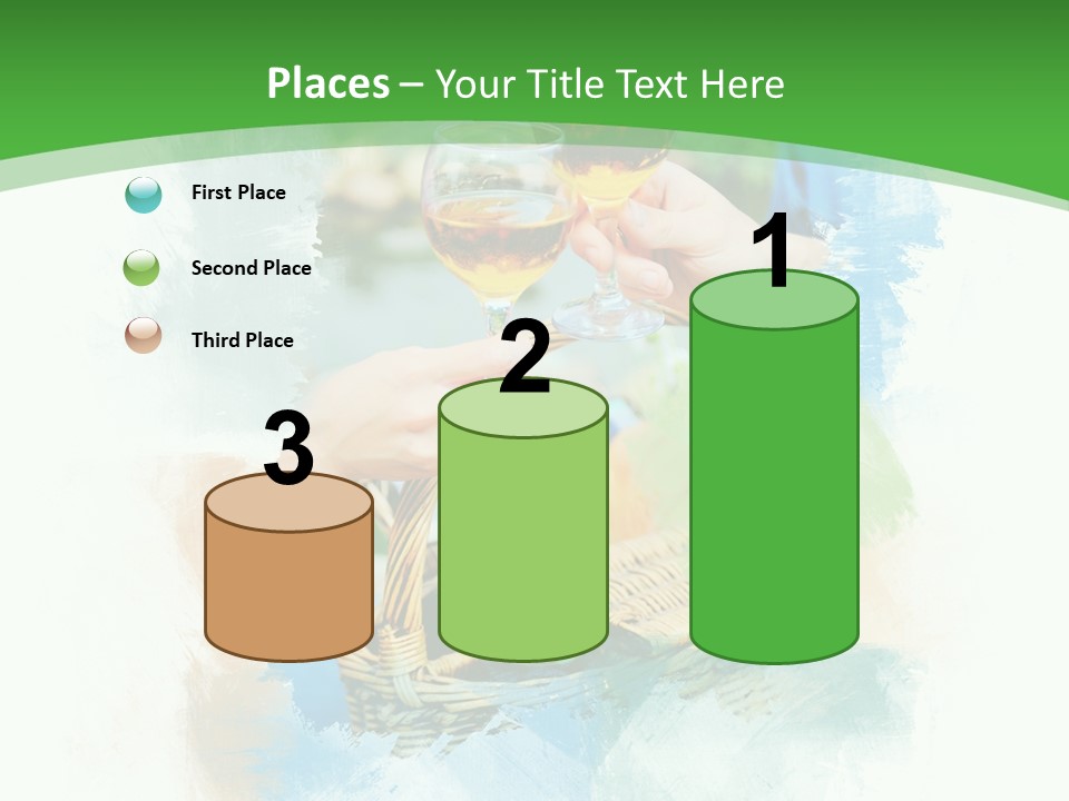 Illustration Two Green PowerPoint Template