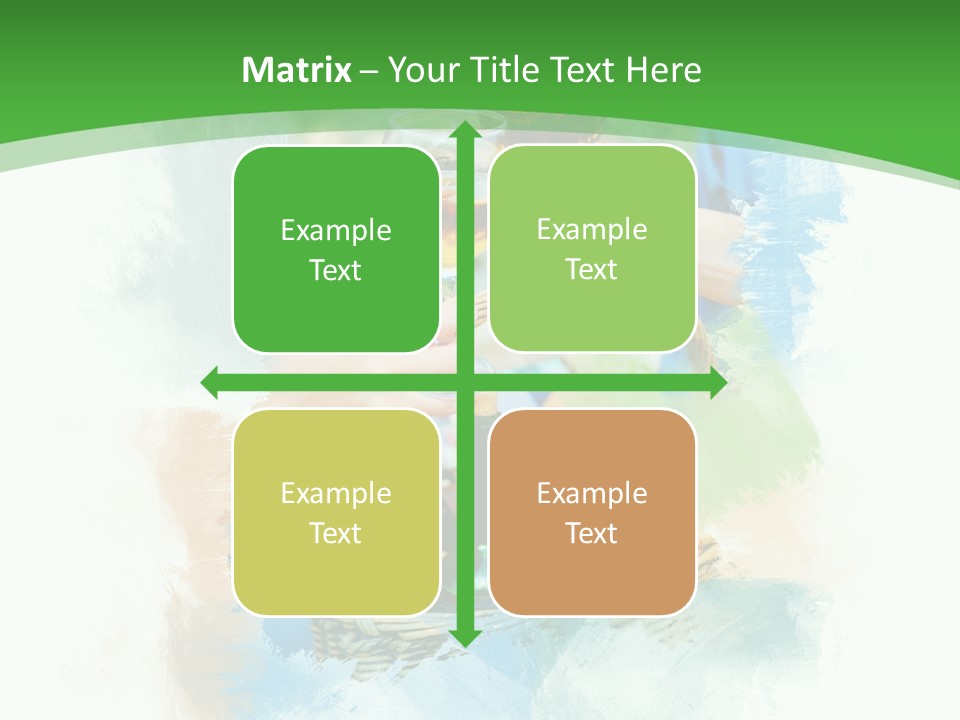 Illustration Two Green PowerPoint Template