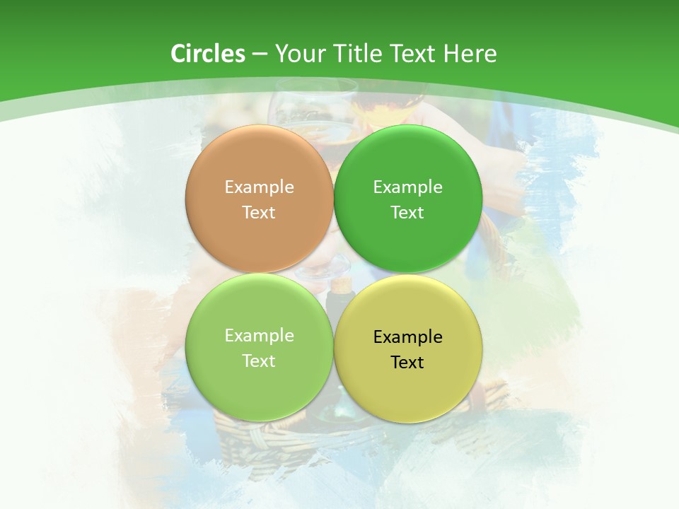 Illustration Two Green PowerPoint Template