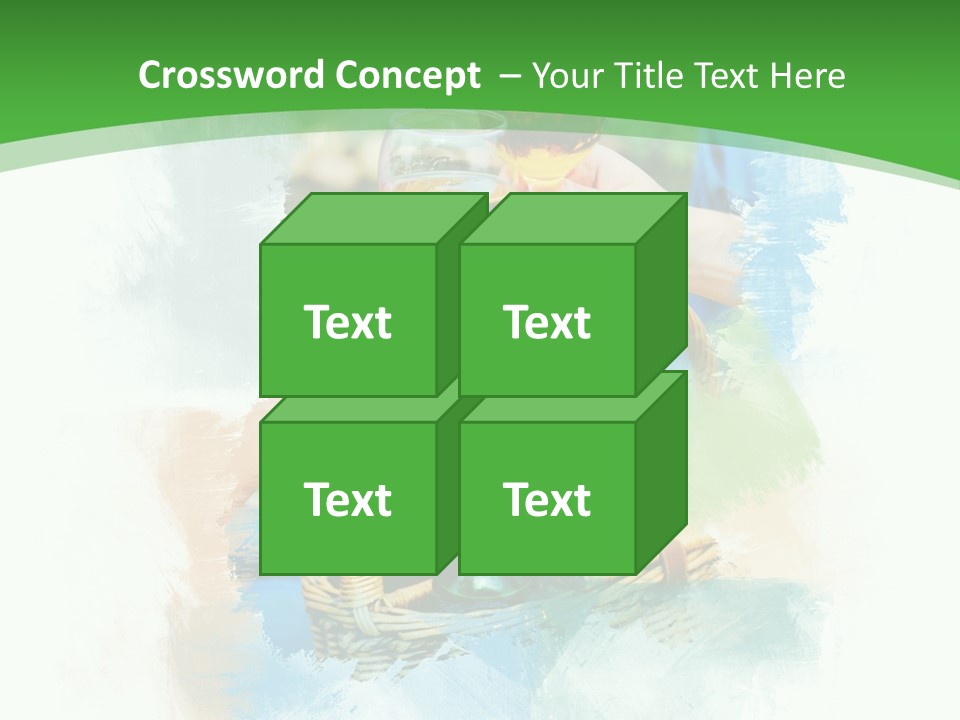 Illustration Two Green PowerPoint Template