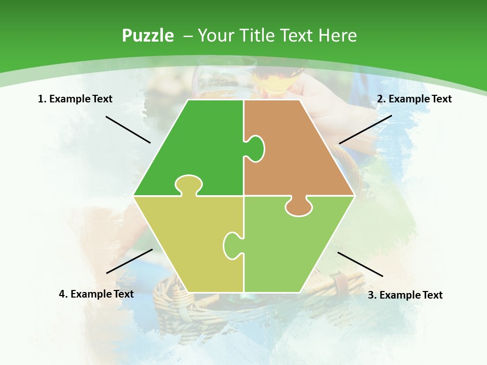 Illustration Two Green PowerPoint Template