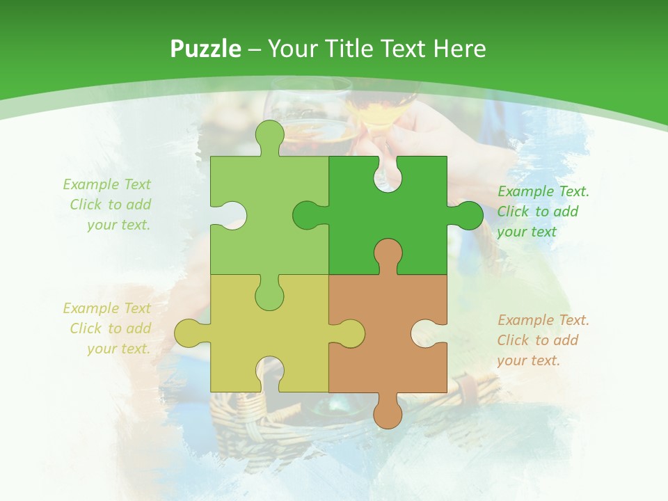 Illustration Two Green PowerPoint Template