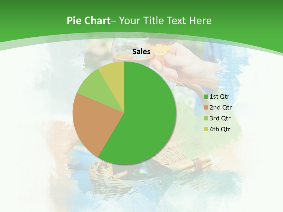Illustration Two Green PowerPoint Template