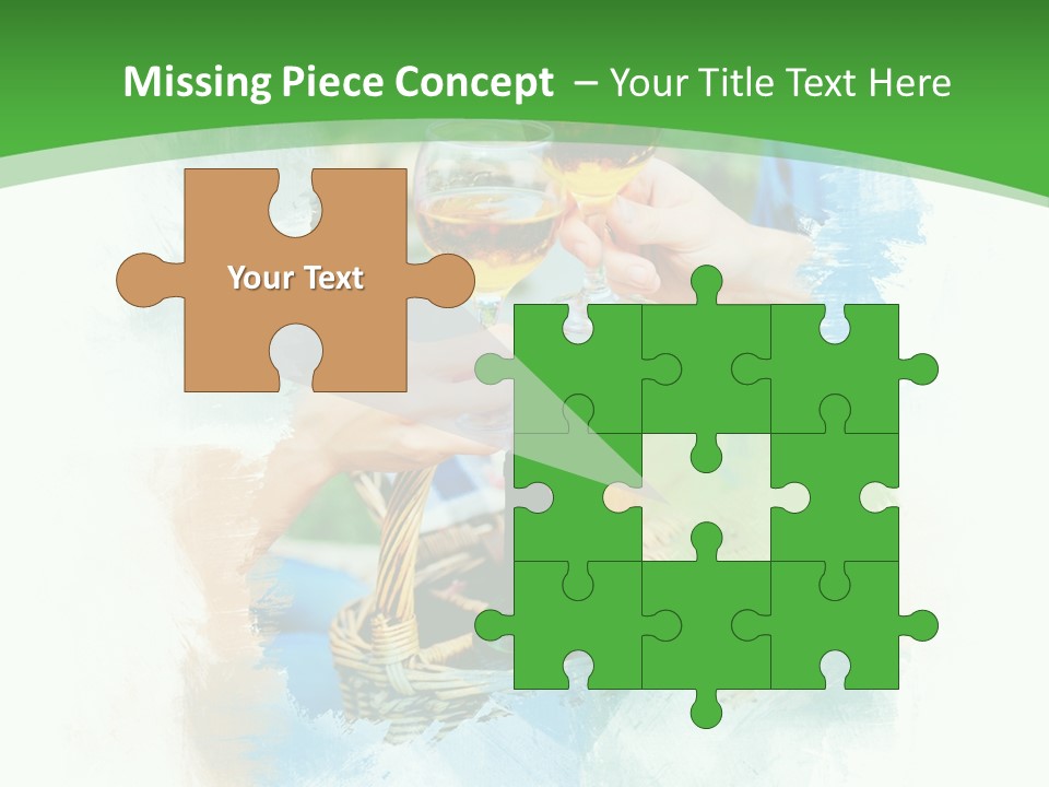 Illustration Two Green PowerPoint Template