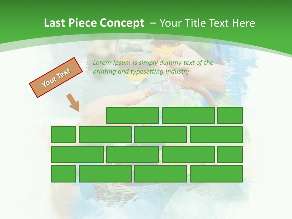 Illustration Two Green PowerPoint Template