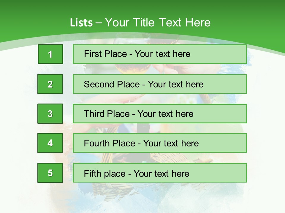 Illustration Two Green PowerPoint Template