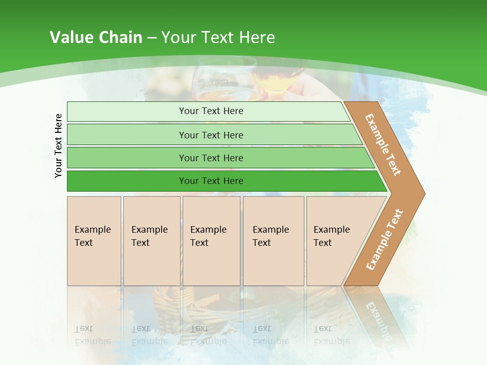 Illustration Two Green PowerPoint Template