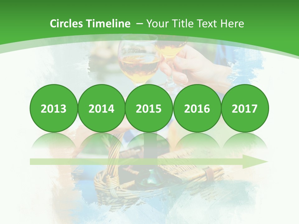 Illustration Two Green PowerPoint Template