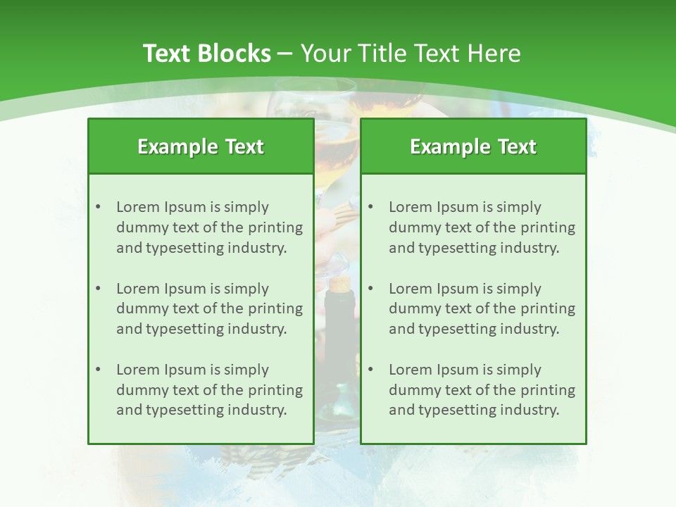 Illustration Two Green PowerPoint Template