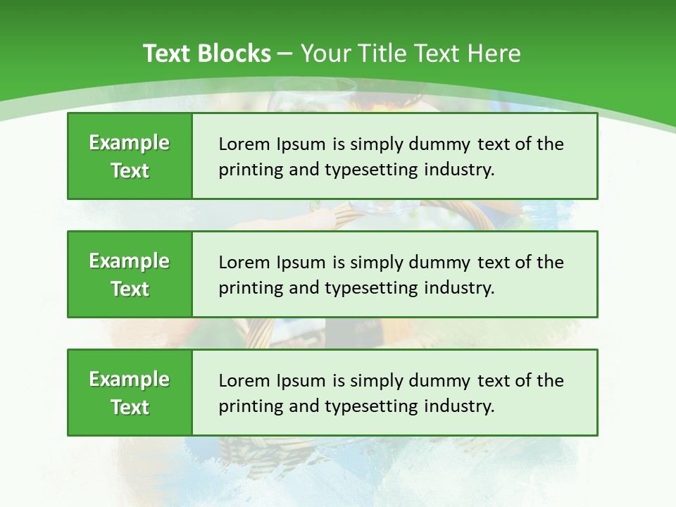 Illustration Two Green PowerPoint Template