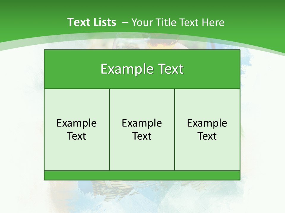Illustration Two Green PowerPoint Template