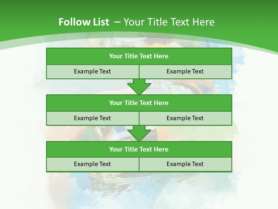 Illustration Two Green PowerPoint Template