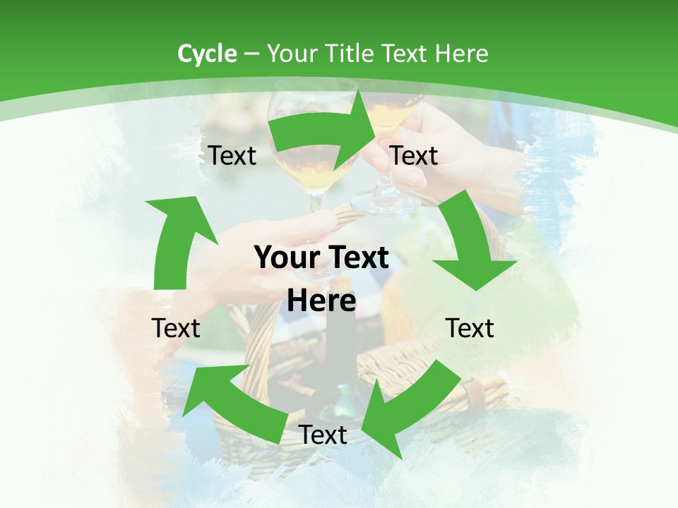 Illustration Two Green PowerPoint Template