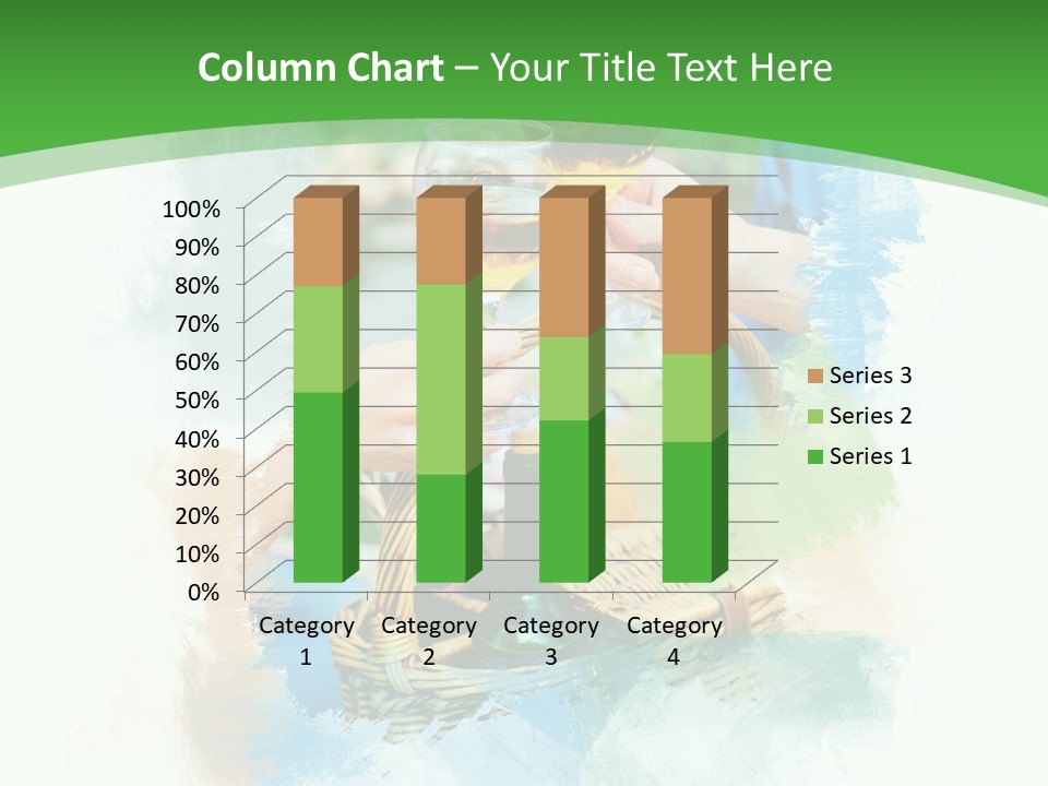 Illustration Two Green PowerPoint Template