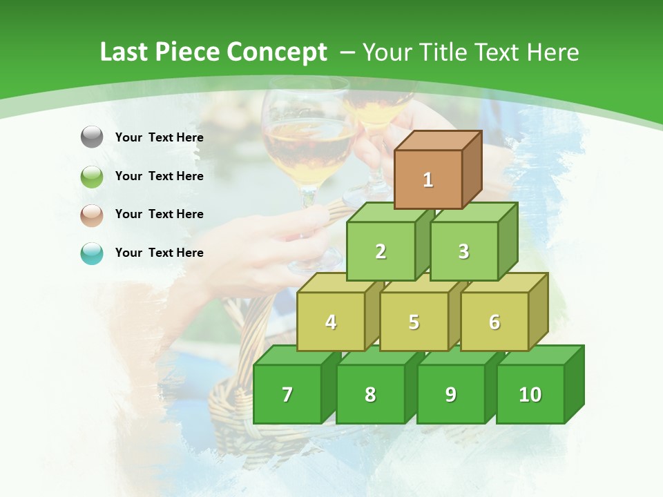 Illustration Two Green PowerPoint Template