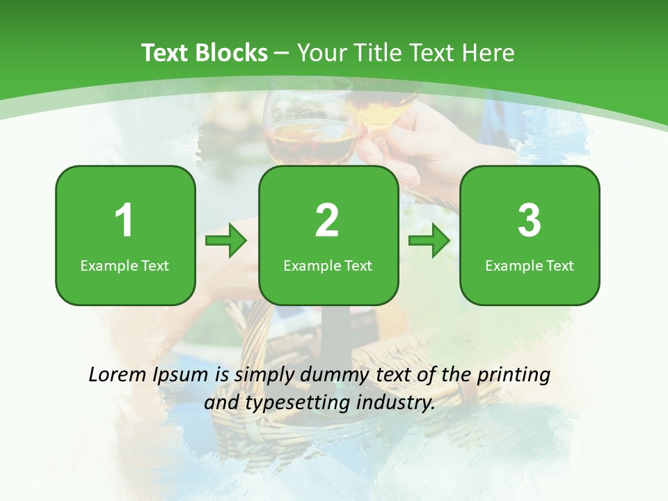 Illustration Two Green PowerPoint Template