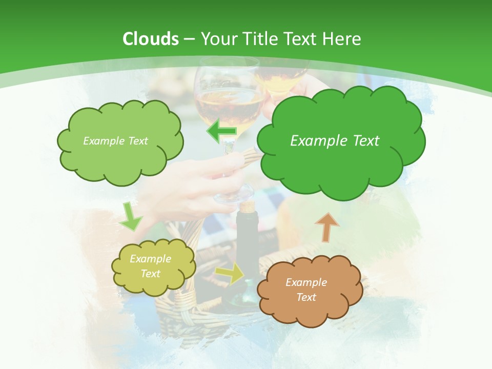 Illustration Two Green PowerPoint Template