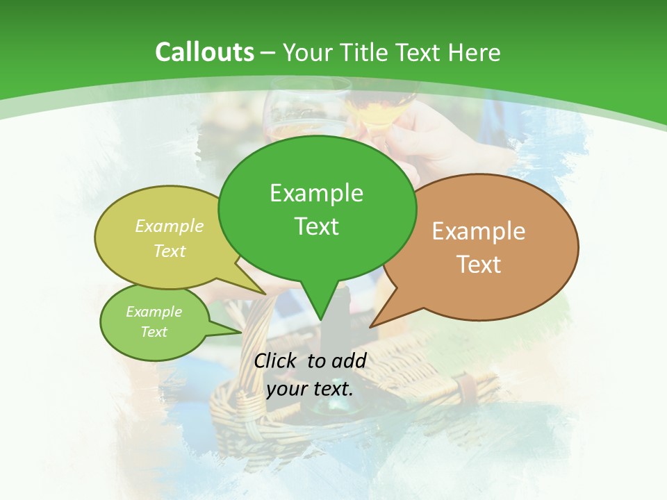 Illustration Two Green PowerPoint Template