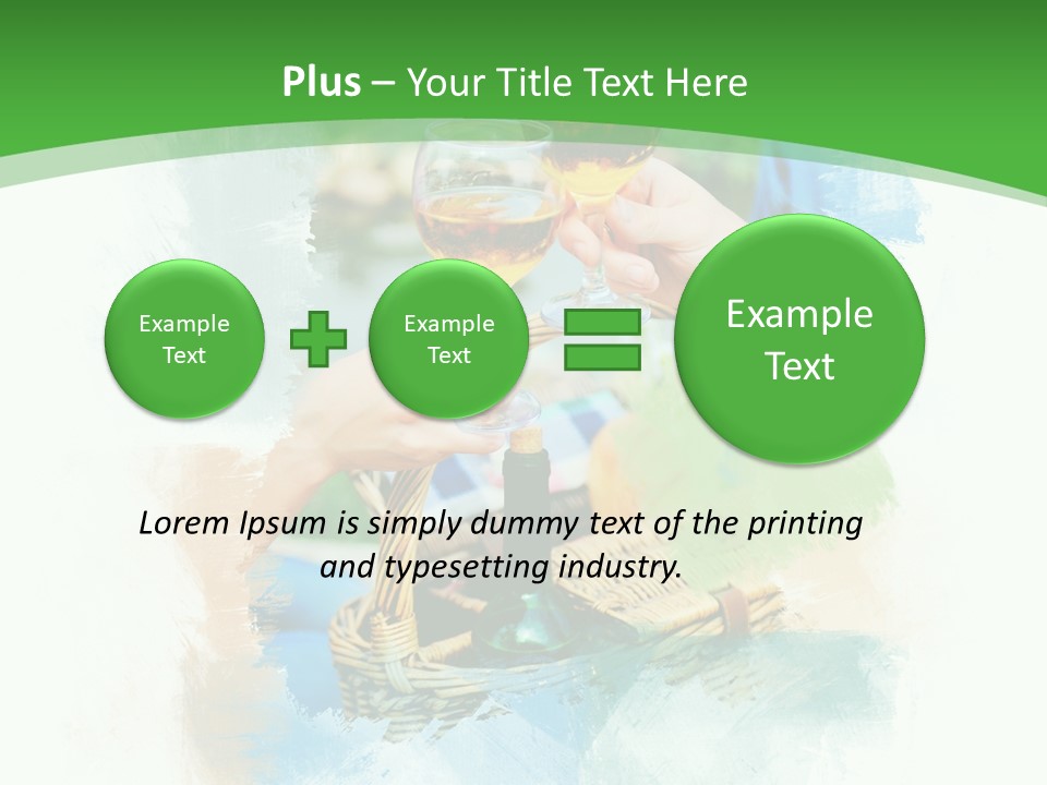 Illustration Two Green PowerPoint Template