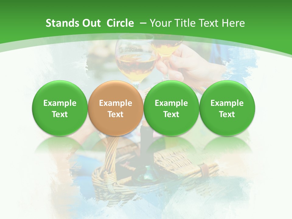 Illustration Two Green PowerPoint Template
