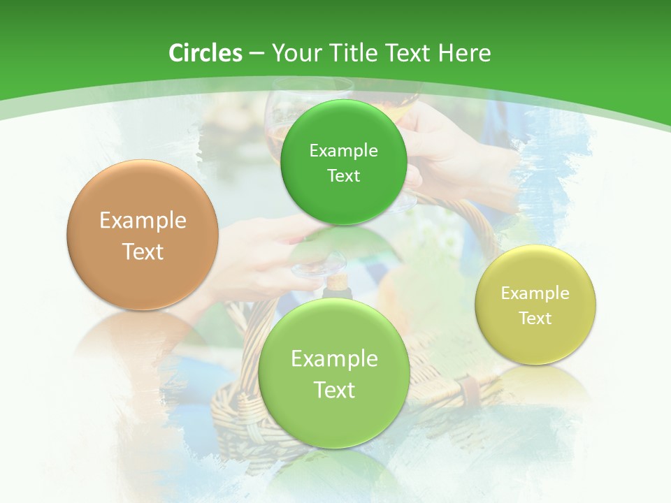Illustration Two Green PowerPoint Template